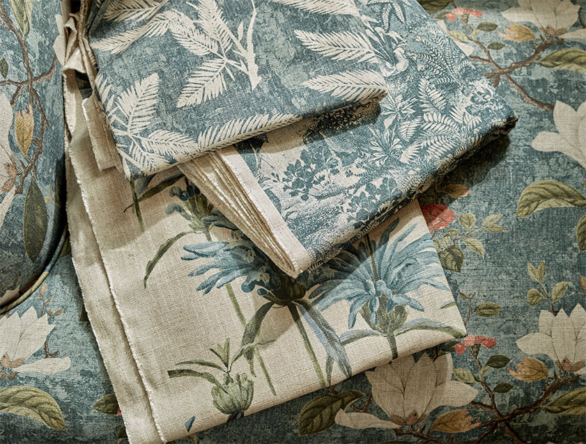 Spill Resistant RHS spill resistant fabrics in blues